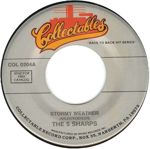  Stormy Weather/ You Are So Beautiful 45 Record 