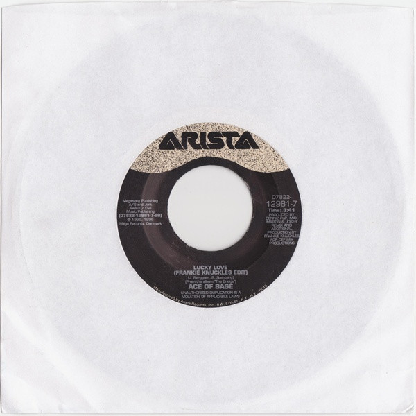  Lucky Love (Acoustic Version)/ Lucky Love (Frankie Knuckles Edit) 45 Record 