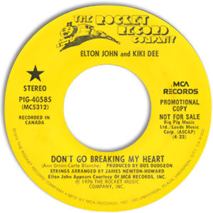 Don't Go Breaking My Heart/ Snow Queen