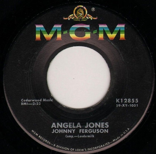  Angela Jones/ Blue Serge and White Lace 45 Record 