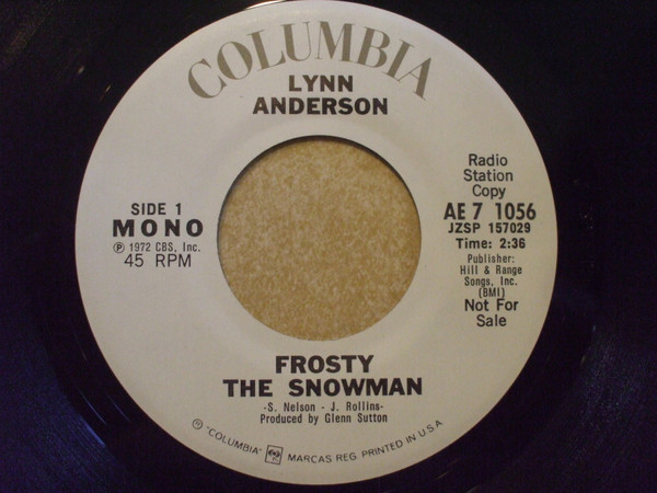  Frosty The Snowman/ Don't Wish Me Merry Christmas 45 Record 