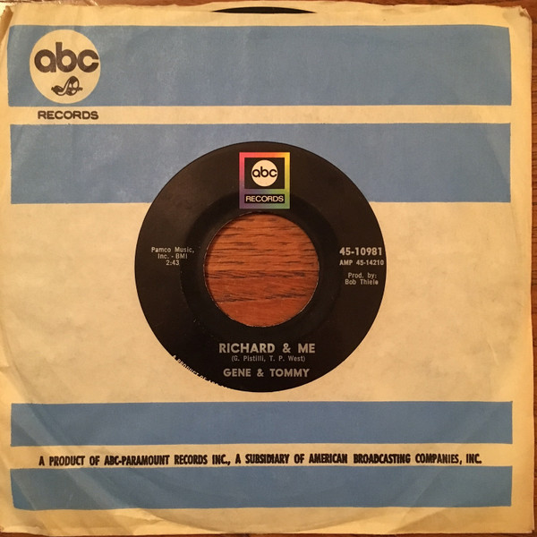  Richard & Me/ Can't Get To Stoppin' 45 Record 