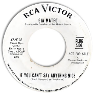 Gia Mateo, RCA 9138