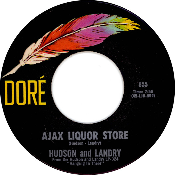  Ajax Liquor Store/ The Hippie & The Redneck 45 Record 