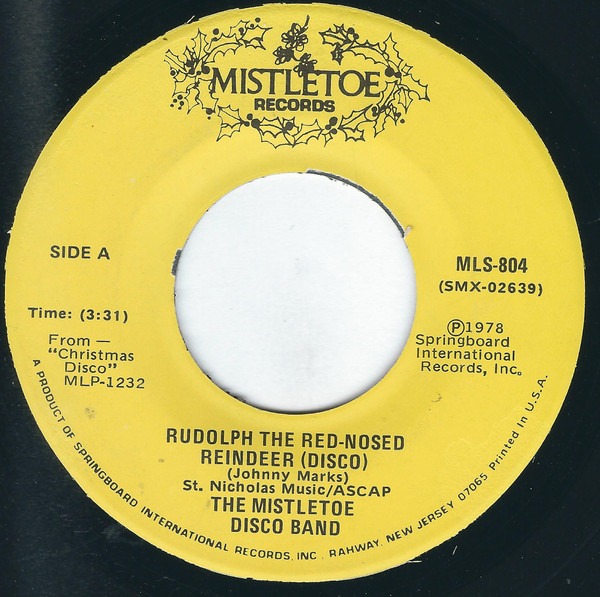  Rudolph the Red-Nosed Reindeer(Disco)/ Winter Wnderland (Disco) 45 Record 