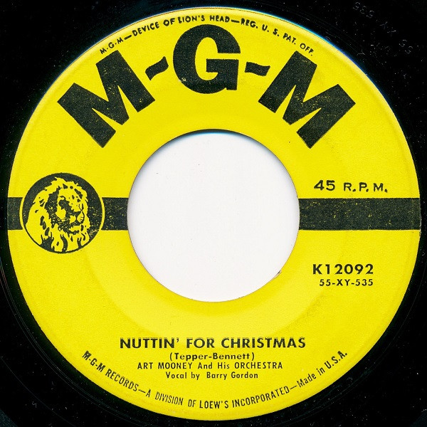  Nuttin' For Christmas/ Santa Looks Just Like Daddy 45 Record 