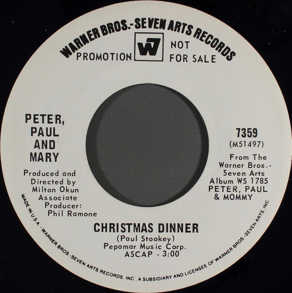  The Marvelous Toy/ Christmas Dinner 45 Record 