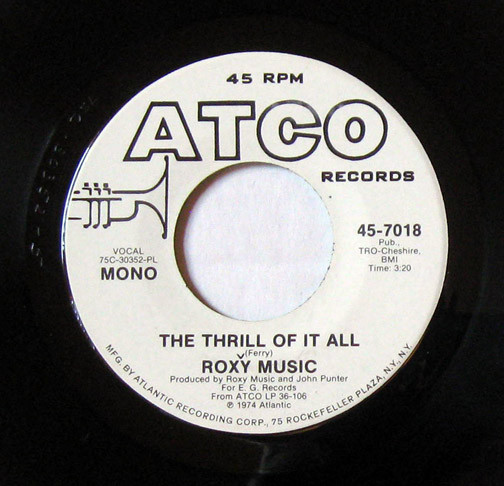  The Thrill Of It All 45 Record 