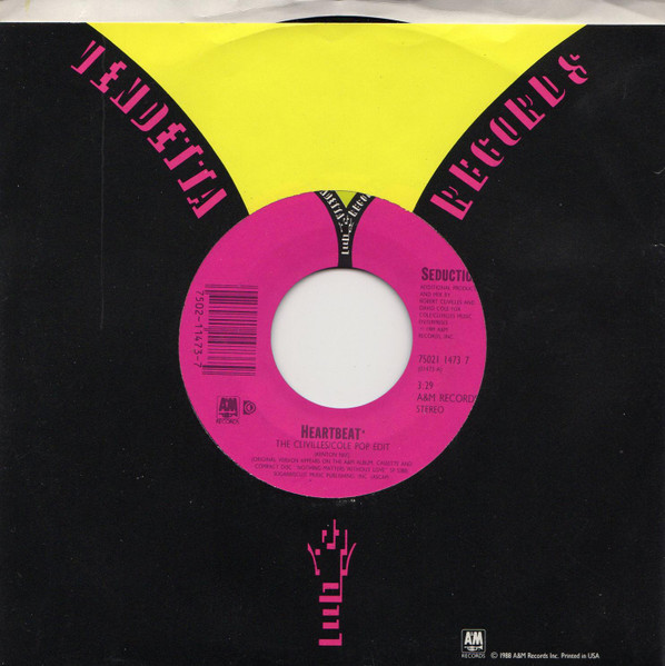  Seduction -- Heartbeat, 1990 (M) 45 rpm record with factory sleeve, $7.50 - Click for bigger image and more info 