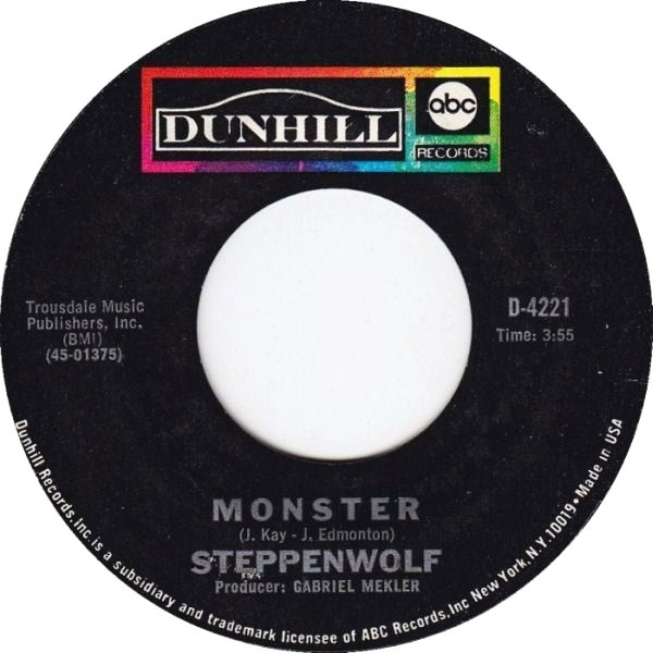  Monster/ Berry Rides Again 45 Record 